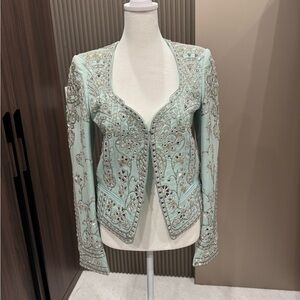 Emilio Pucci Light Blue Embellished Blazer